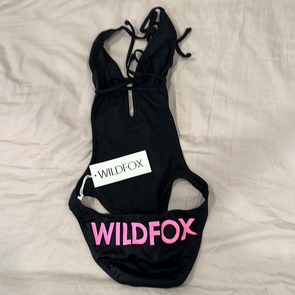 Wildfox Black Monokini Bathing Suit Small - Picture 4 of 6